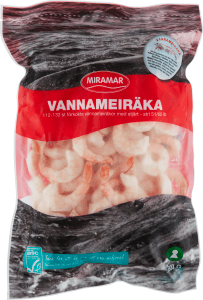 Vannameiräkor Kokt, Fryst