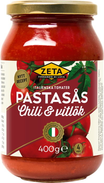 Pastasås Chili & Vitlök