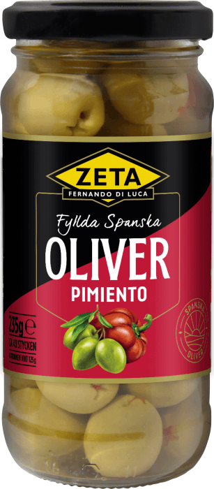 Oliver fyllda med pimiento