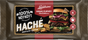 Hachéburgare på nötkött