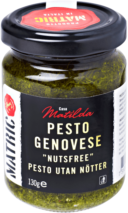 Pesto utan nötter