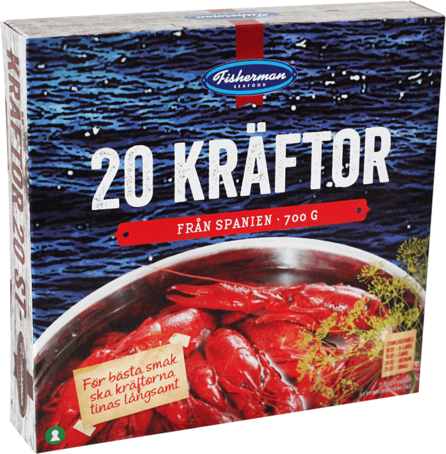 Kräftor Spanska, Fryst