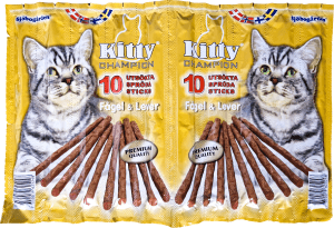 Kattgodis Kitty Sticks Fågel & Lever 10-p