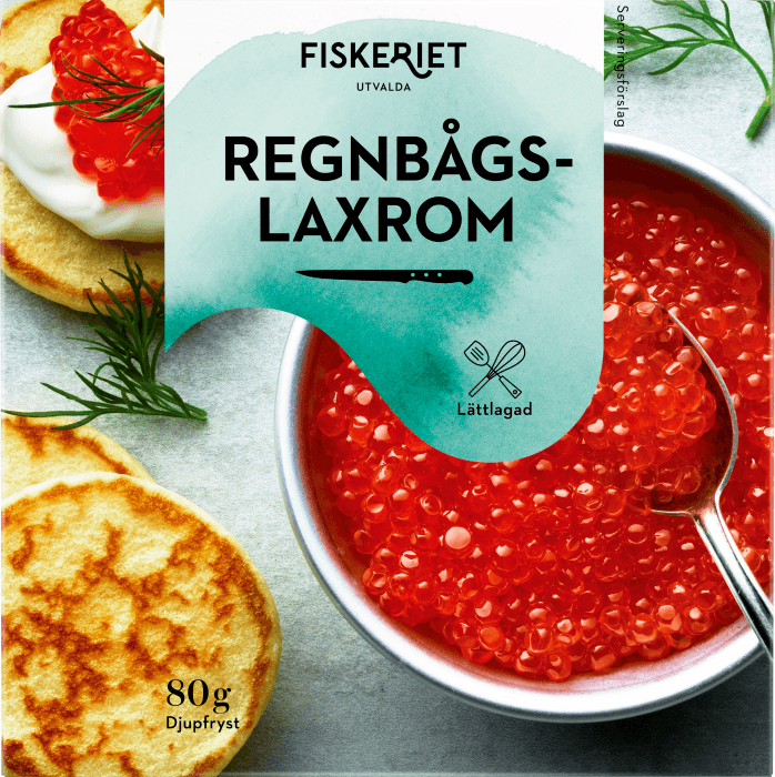 Regnbågslaxrom Fryst