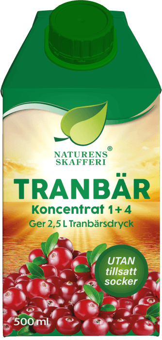 Tranbärsdricka Koncentrat sockerfri 1+4
