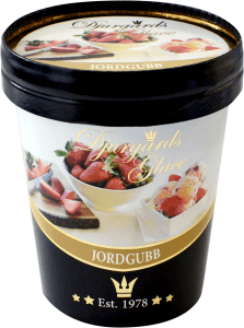 Gräddglass Jordgubb