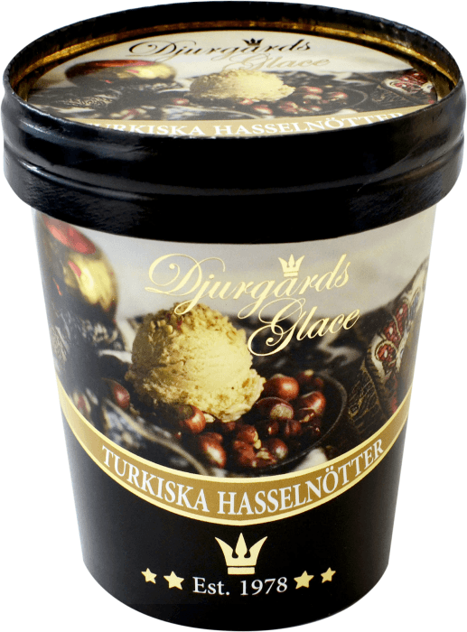Gräddglass Hasselnöt