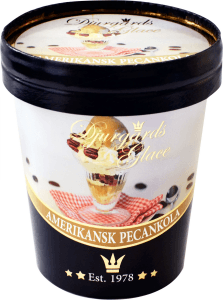 Gräddglass Amerikansk Pecankola