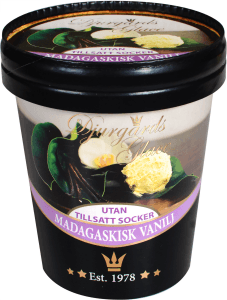 Vaniljglass Madagaskisk Utan Tillsatt Socker