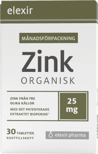 Zinktillskott Månadsförpackning