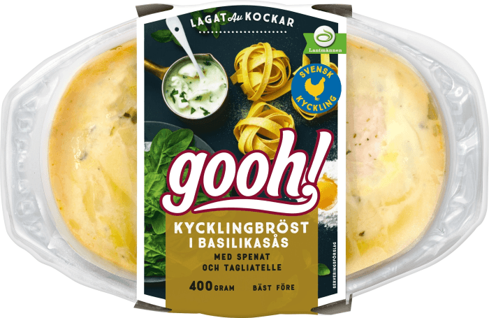 Kycklingbröst i Basilikasås