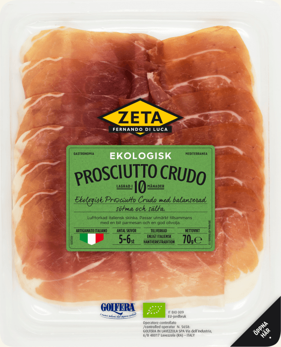 Prosciutto Crudo Skivad EKO