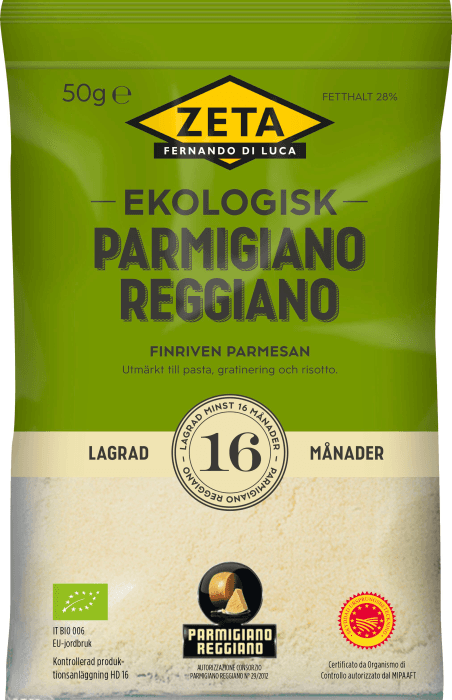 Parmigiano Reggiano riven 16 mån Ekologisk