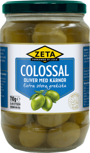 Colossaloliver med kärnor