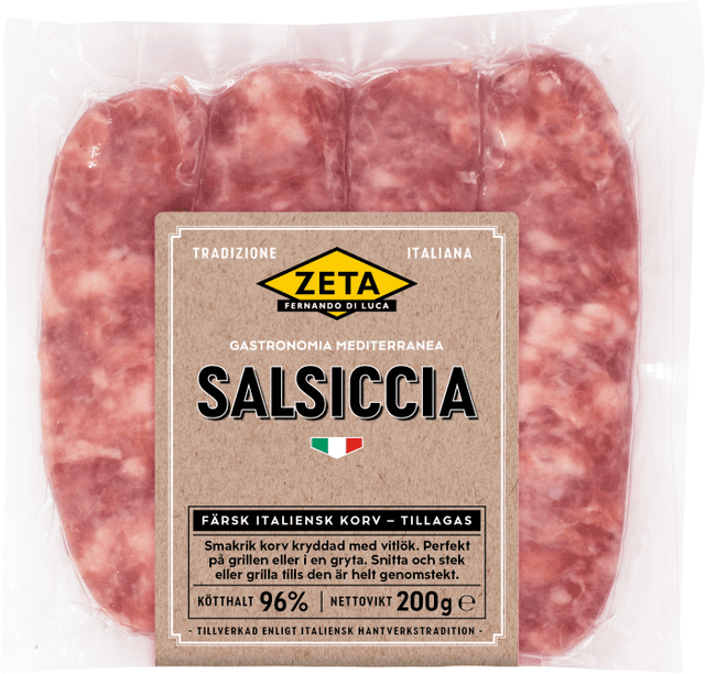 Färskkorv Salsiccia 96% Kötthalt