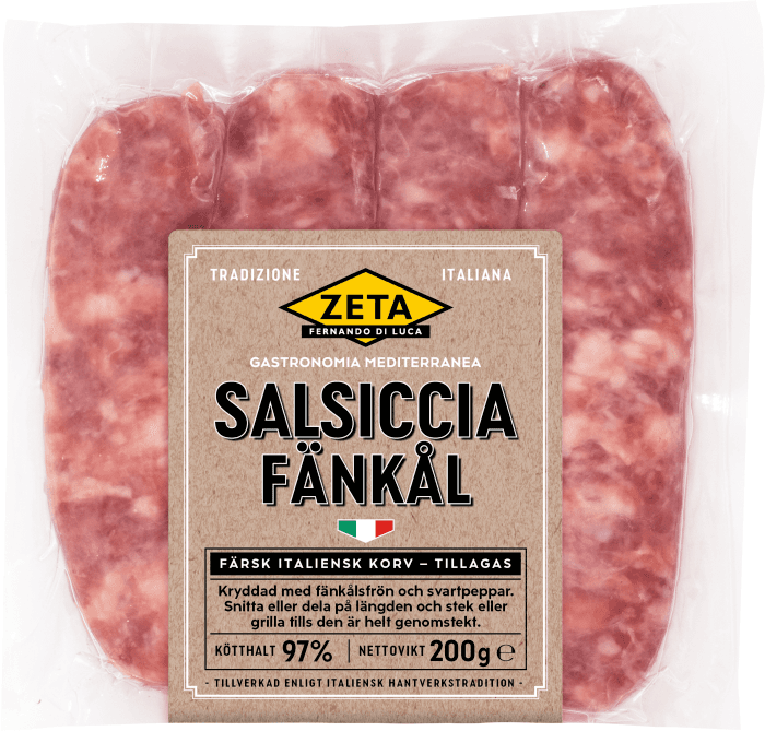 Färskkorv Salsiccia Fänkål 97% Kötthalt