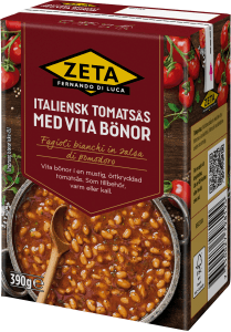 Italiensk Tomatsås med Vita Bönor