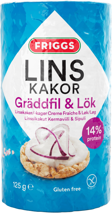 Linskakor Gräddfil & Lök