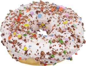 Donut Crushed Candy White