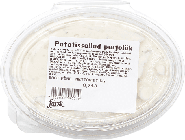 Potatissallad Purjolök