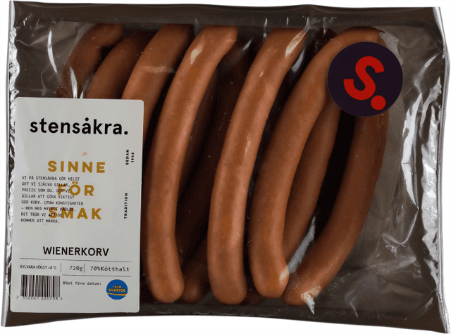 Wienerkorv 70% Kötthalt Stensåkra