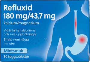 180mg/43,7mg Tuggtablett