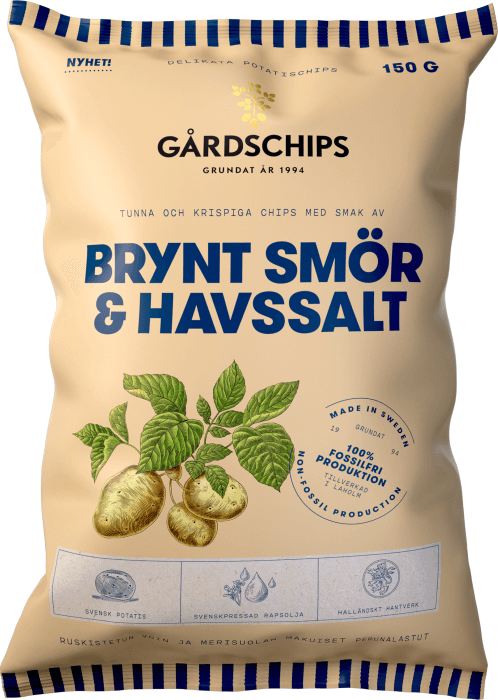Chips Brynt Smör & Havssalt