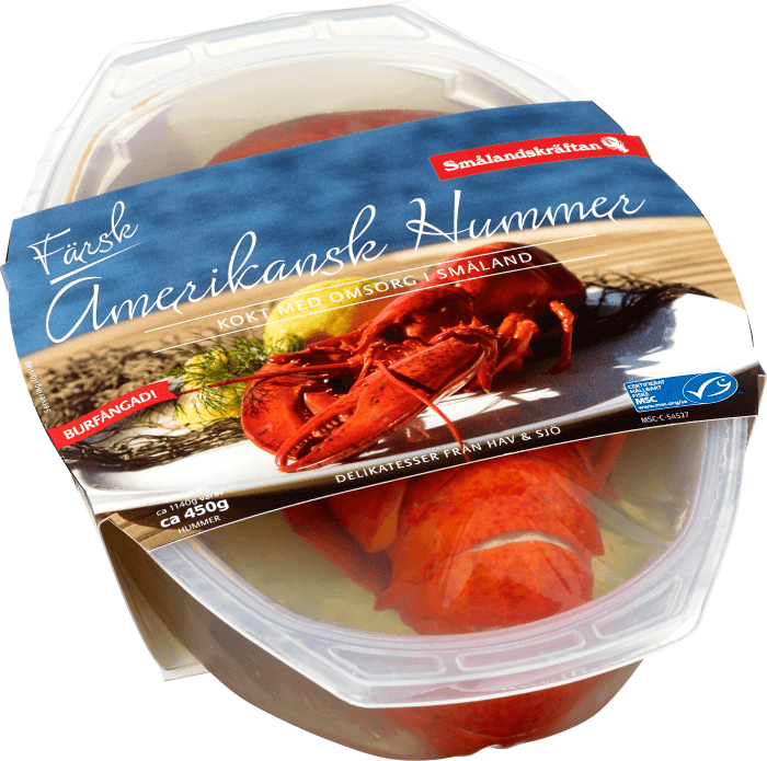 Färsk Amerikansk Hummer Kokt MSC