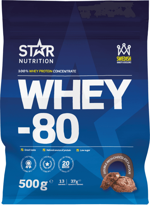 Proteinpulver Whey-80 Double Rich Chocolate