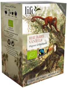 Te Svart Rabarber & Vanilj EKO/Fairtrade