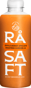 Kallpressad Juice Morot, Äpple, Apelsin, Ingefära & Gurkmeja