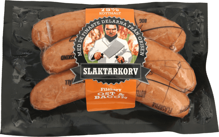 Filékorv Ost Bacon Kötthalt 75% 255g