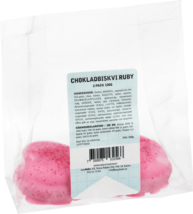 Chokladbiskvi Ruby 2-p