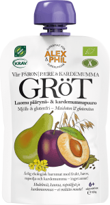 Gröt Päron, Plommon & Kardemumma 6 mån Eko KRAV