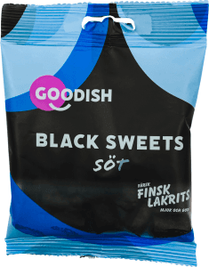 Godis Sötlakrits Black Sweets