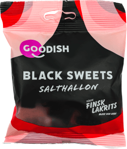 Godis Black Sweets Salthallon lakrits