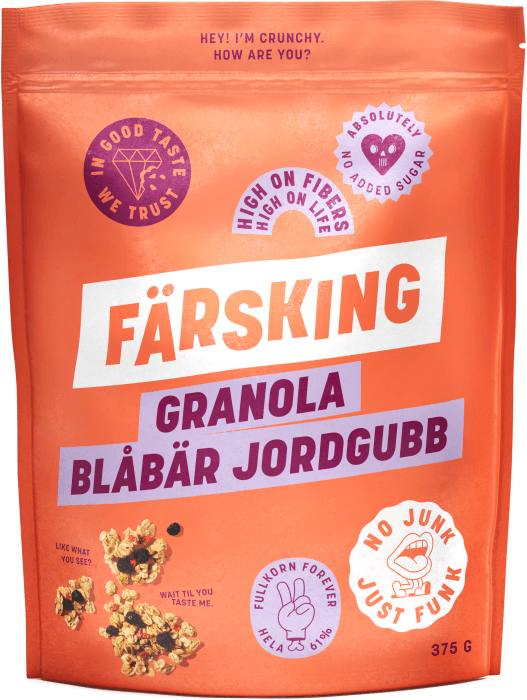 Granola Blåbär & Jordgubb