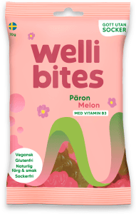 Sockerfri Vegangodis Päron & Melon
