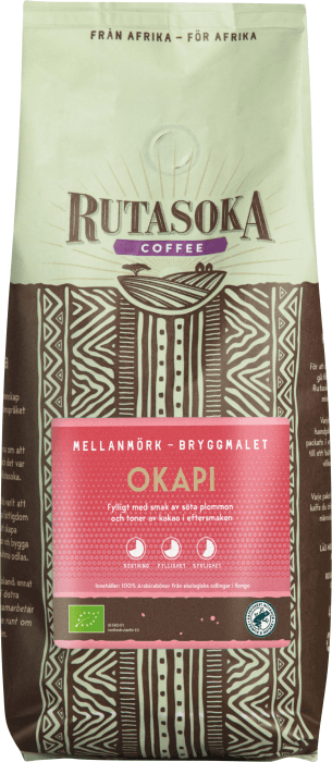 Kaffe Okapi Mellanmörk Brygg EKO