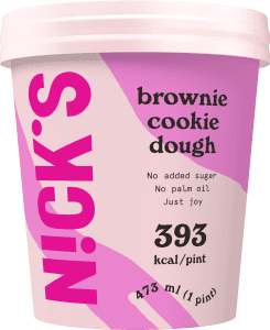 Glass Brownie Cookie Dough