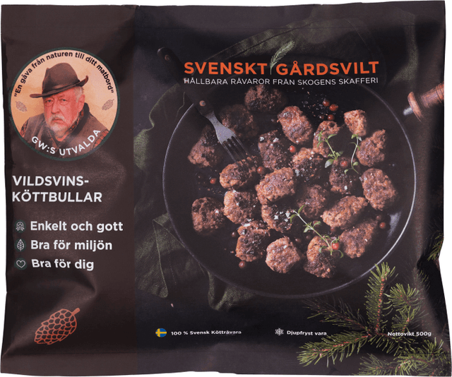 Vildsvinsköttbullar