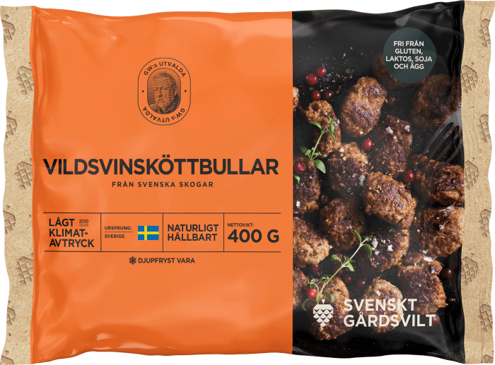 Vildsvinsköttbullar Frysta