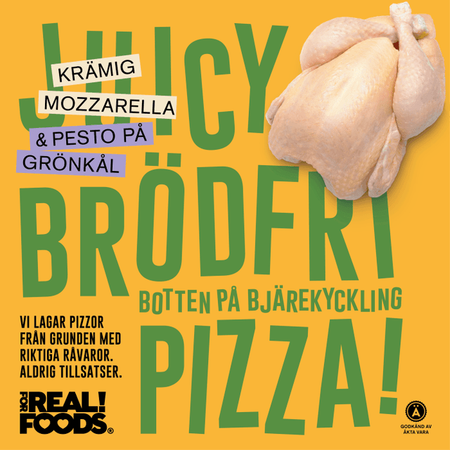 Pizza Mozzarella & Pesto Fryst