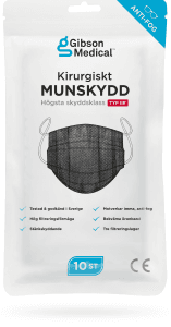Munskydd Kirurgiskt IIR svart
