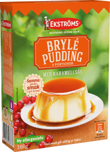 Brylépudding med Karamellsås