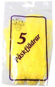 Påskfjäder Gul 5-pack