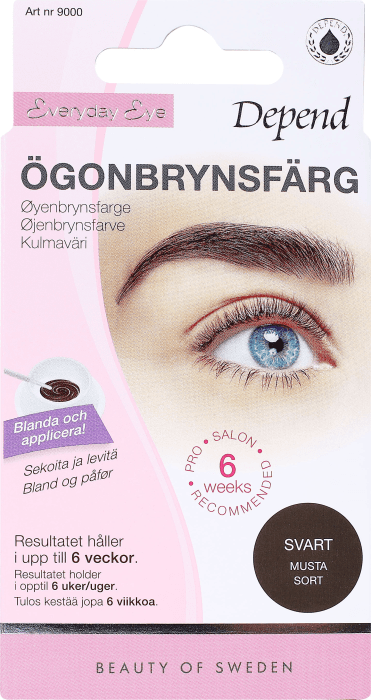Ögonbrynsfärg Svart