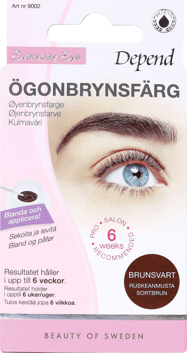 Ögonbrynsfärg Brunsvart