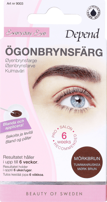Ögonbrynsfärg Mörkbrun