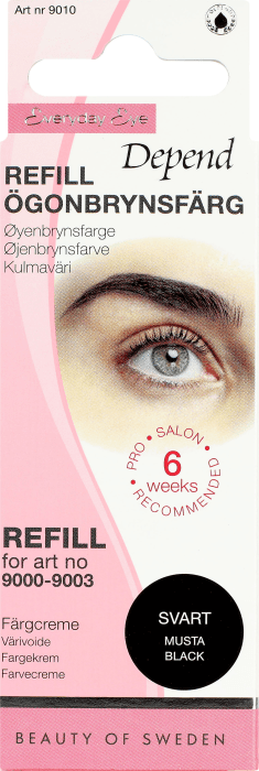 Ögonbrynsfärg Refill Svart